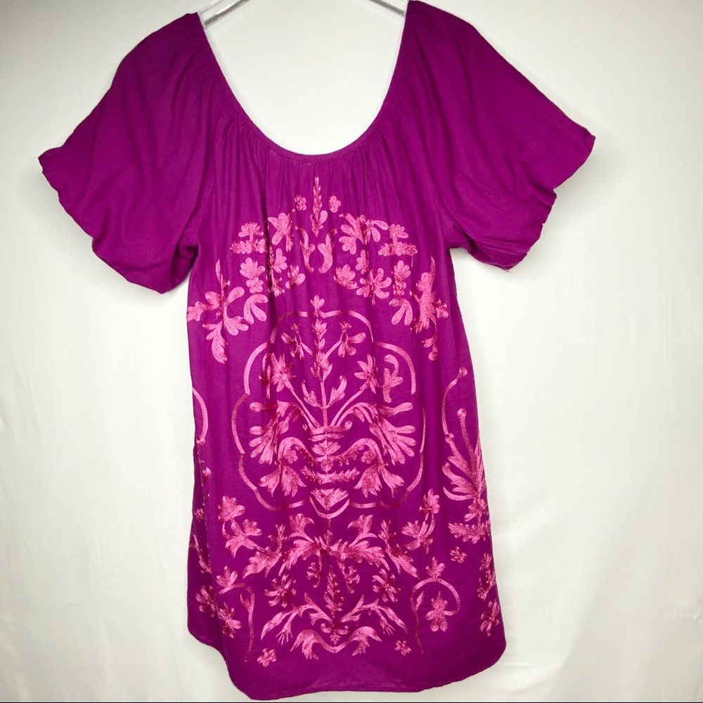 Free People NWT Small Fiona Embroidered Mini Dress - Picture 4 of 13